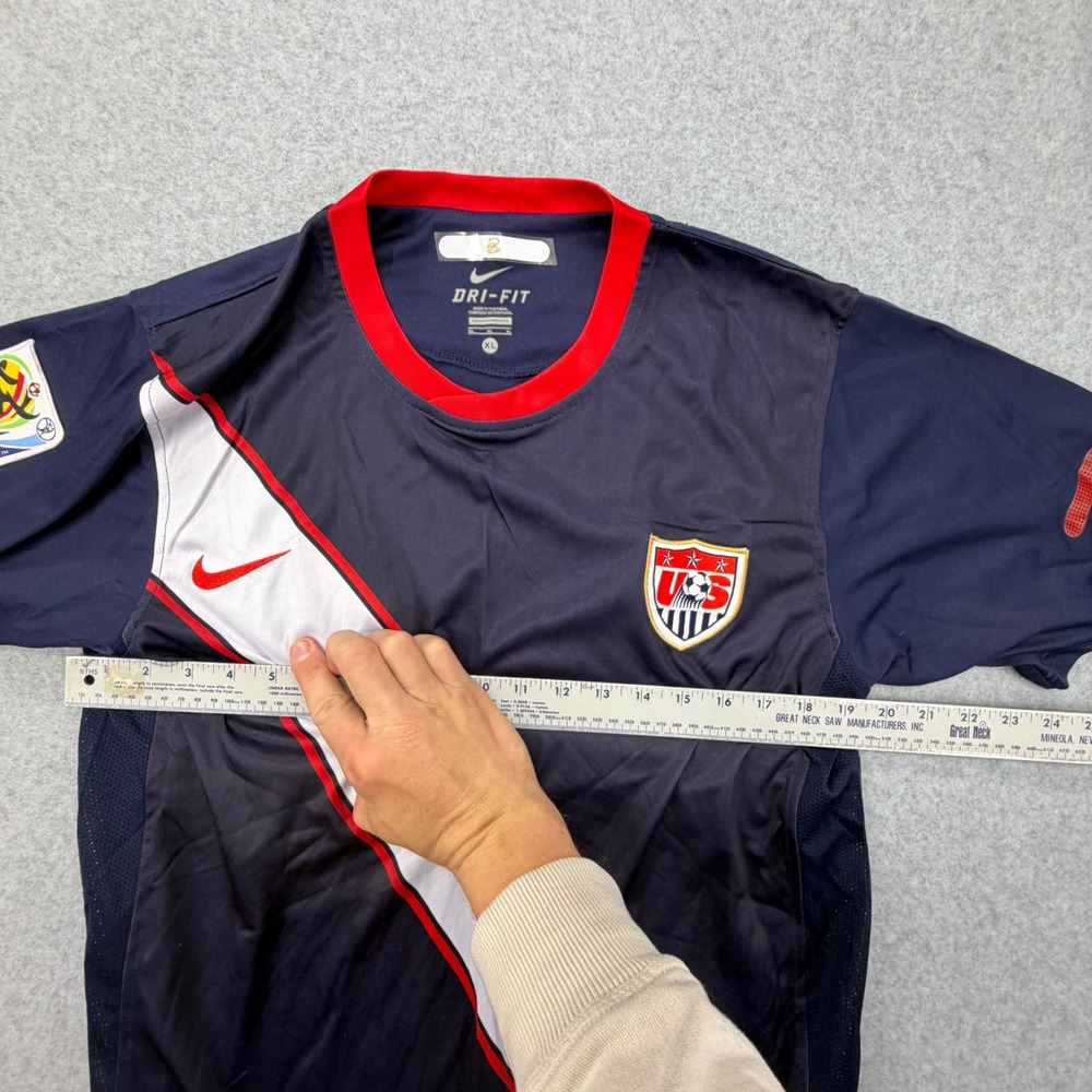 Nike USA Soccer Jersey 2010 World Cup South Africa Authentic Sash Navy Mens XL - Picture 8 of 12